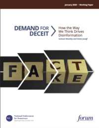 The demand for deceit: How the way we think drives disinformation